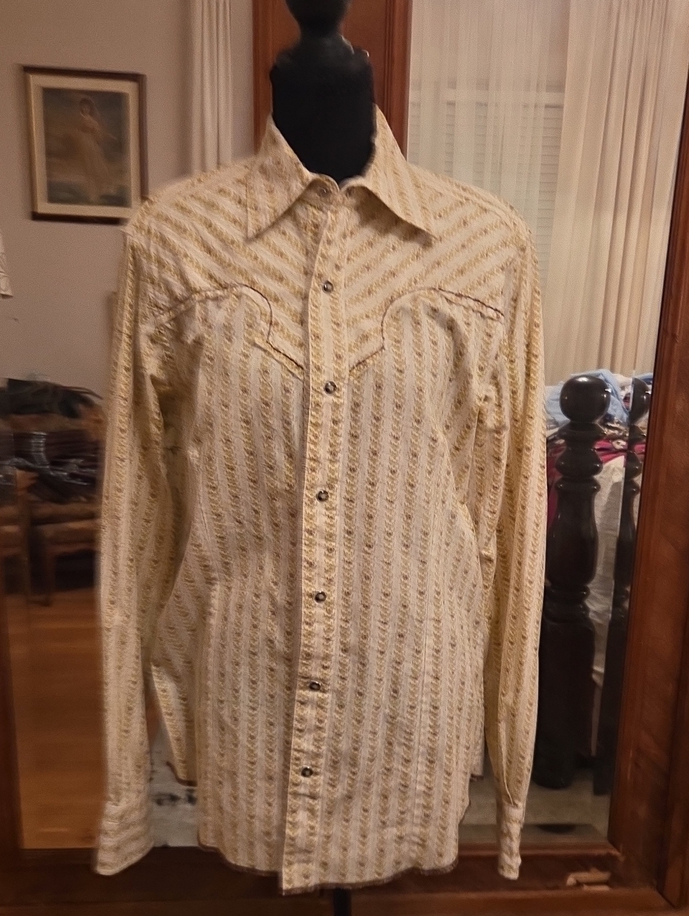 Vintage Men's Pearl Snap Western Shirt